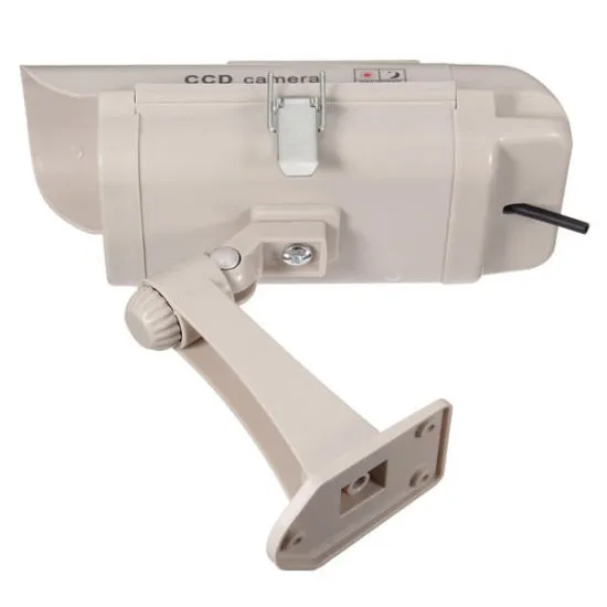 Falsk overvåkningskamera med solcellepanel