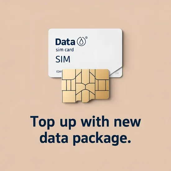 Fyll på Data til GPS SIM-kort