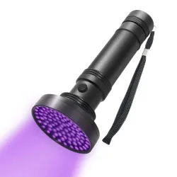 UV-Lys lommelykt med 100 UV-LED