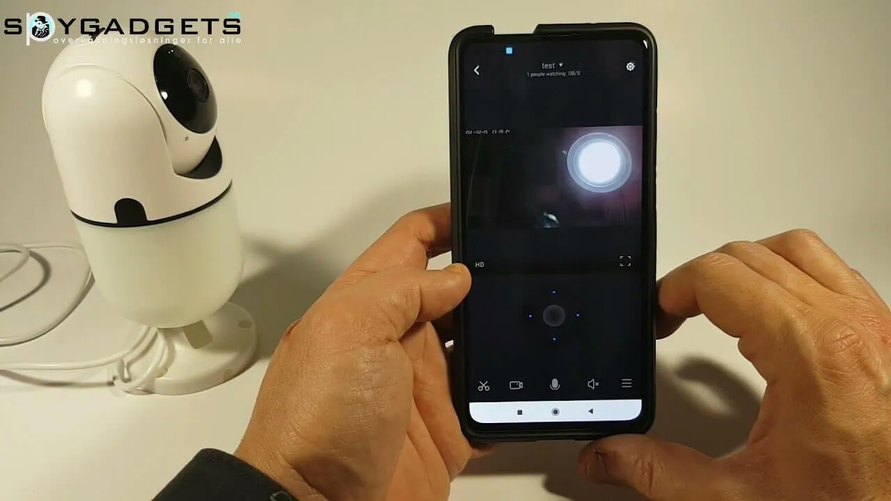 thumbnail for youtube videoen til produktpresentasjon på Lampe med trådløst overvåkningskamera