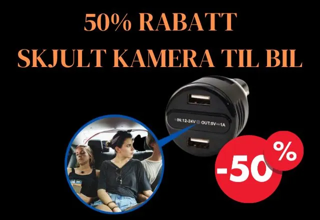50% rabatt på Skjult kamera til bil - LawMate PV-CG20