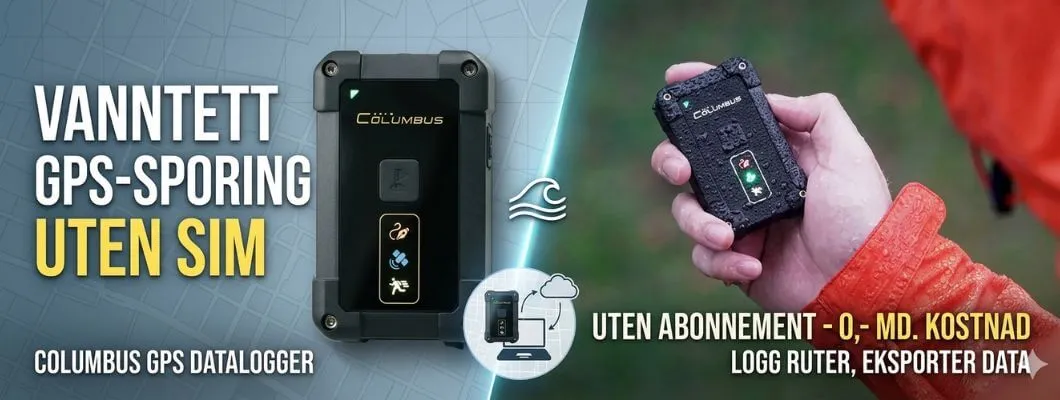 Columbus P-1 Mark II - GPS tracker uten abonnement